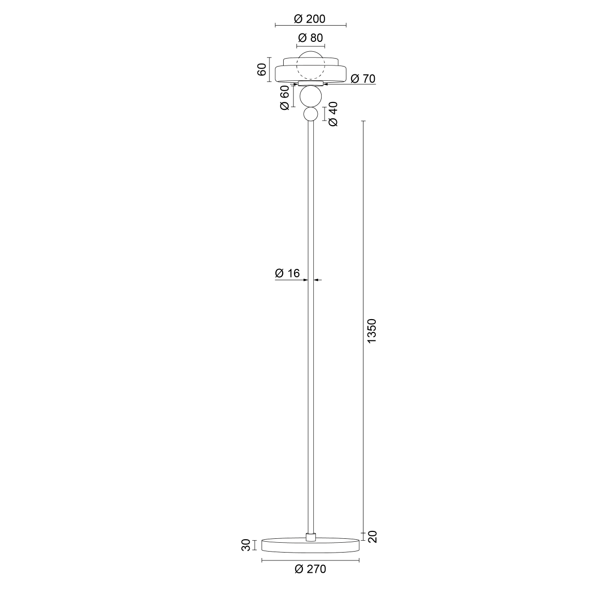 Lampa podłogowa DAISY SMALL 12002