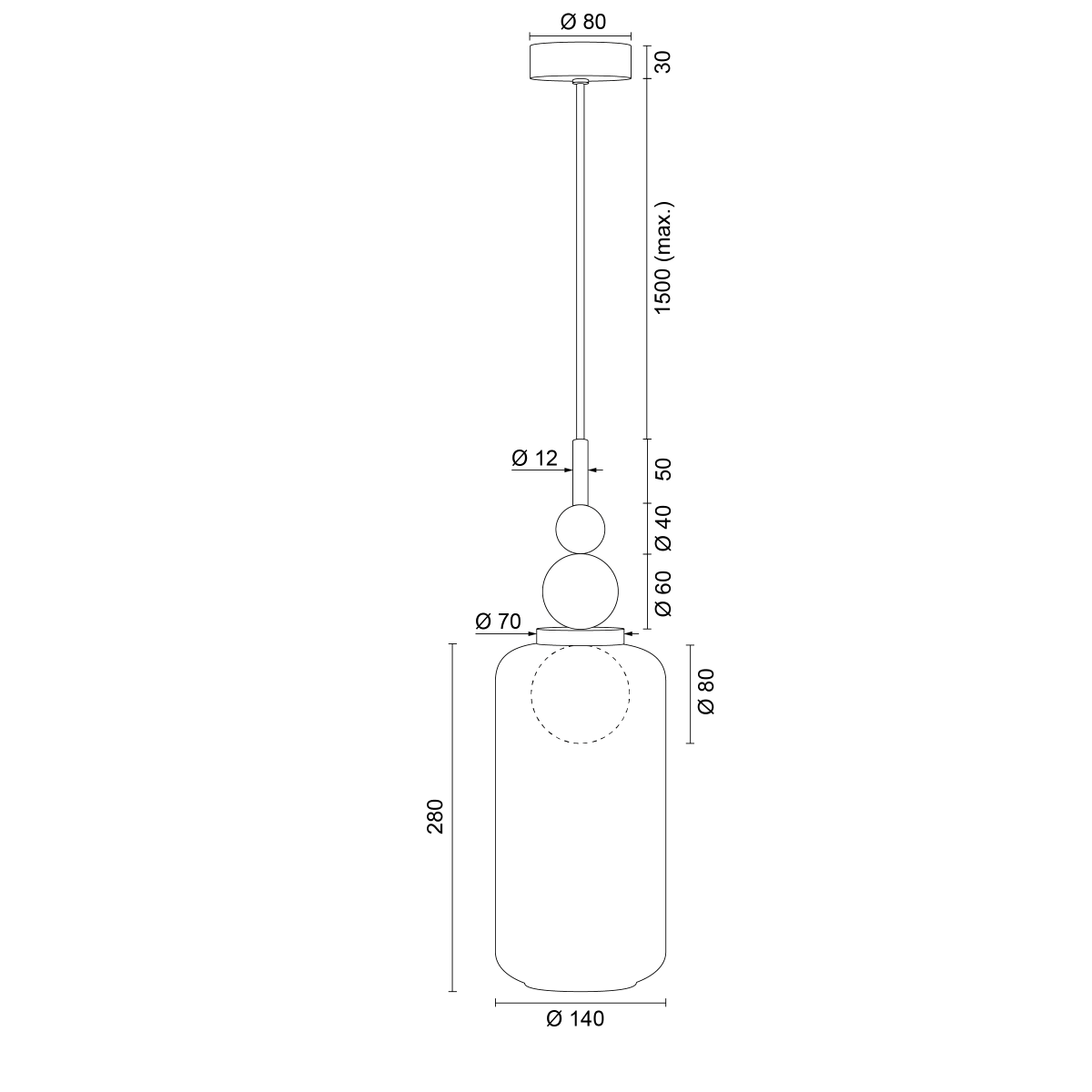 Lampa wisząca HOLLY 12301