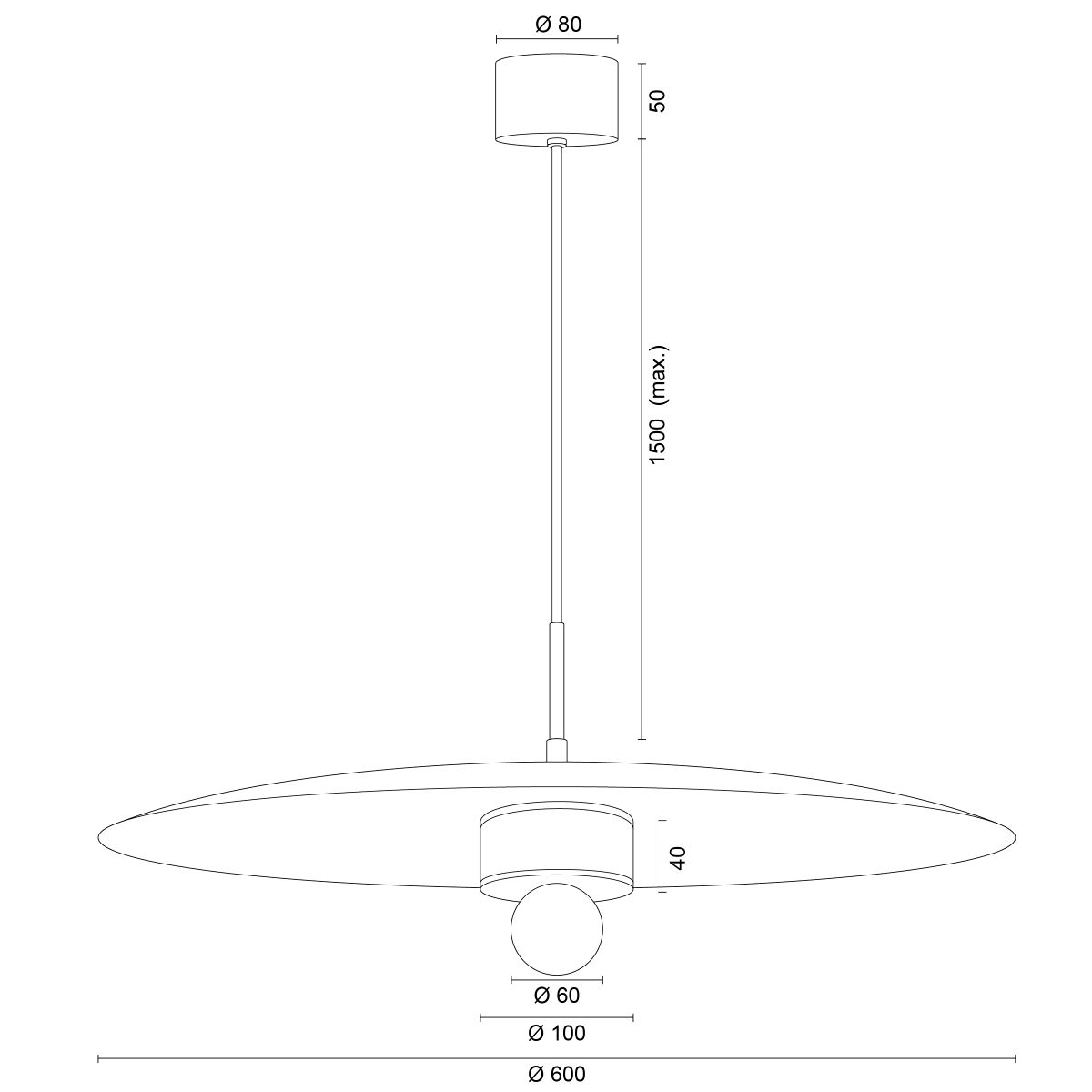 Lampa wisząca LILY 12602