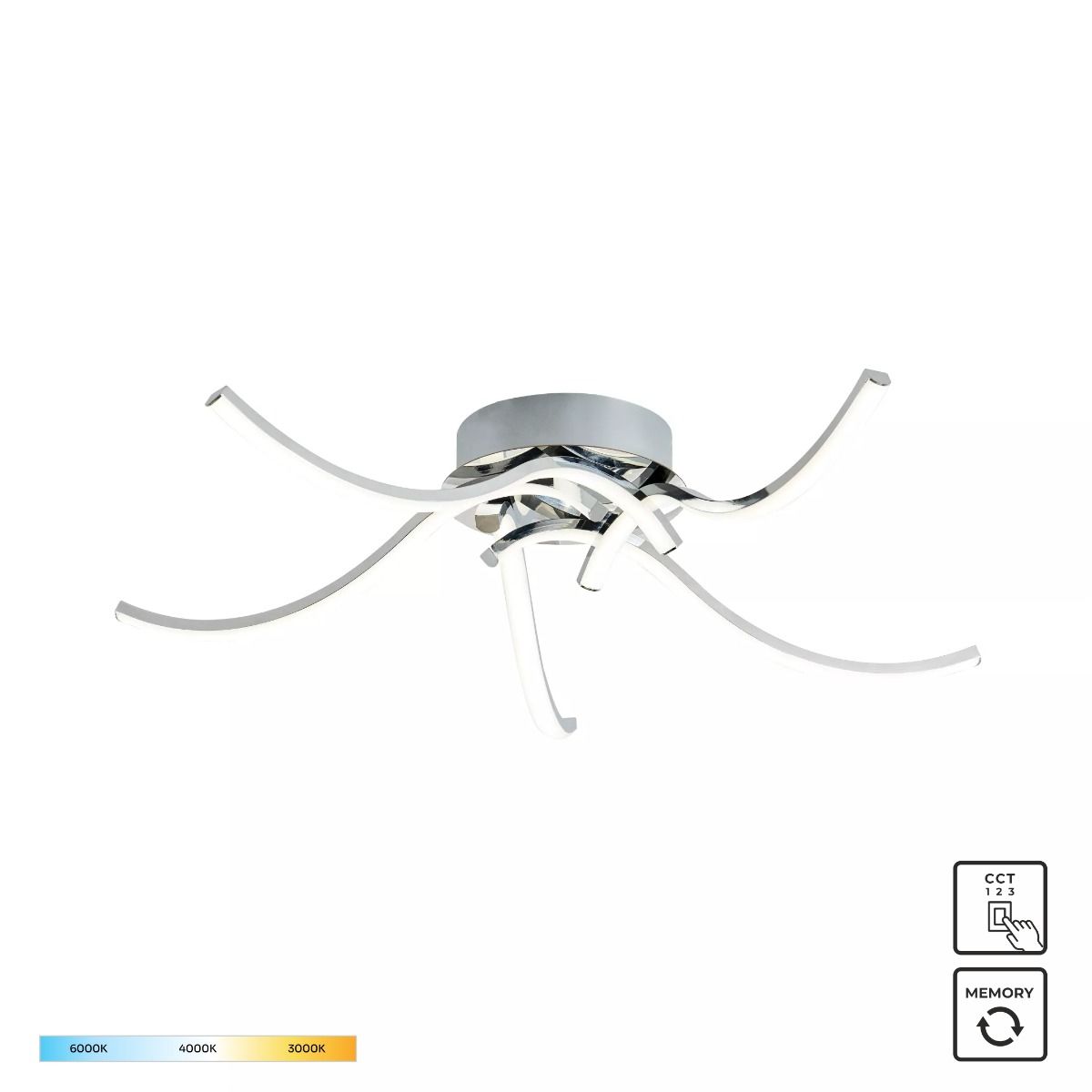 20023-5CCH FOCUS LAMPA SUFITOWA CHROM