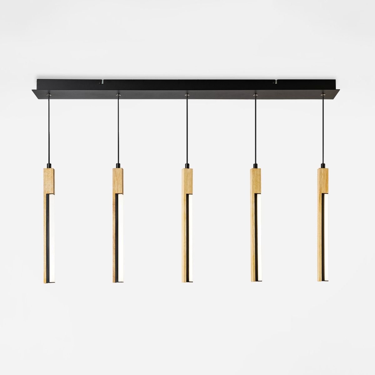 MD4768-5-3BMT ELIOT LAMPA WISZĄCA CZARNA-DREWNO/BLACK-WOOD