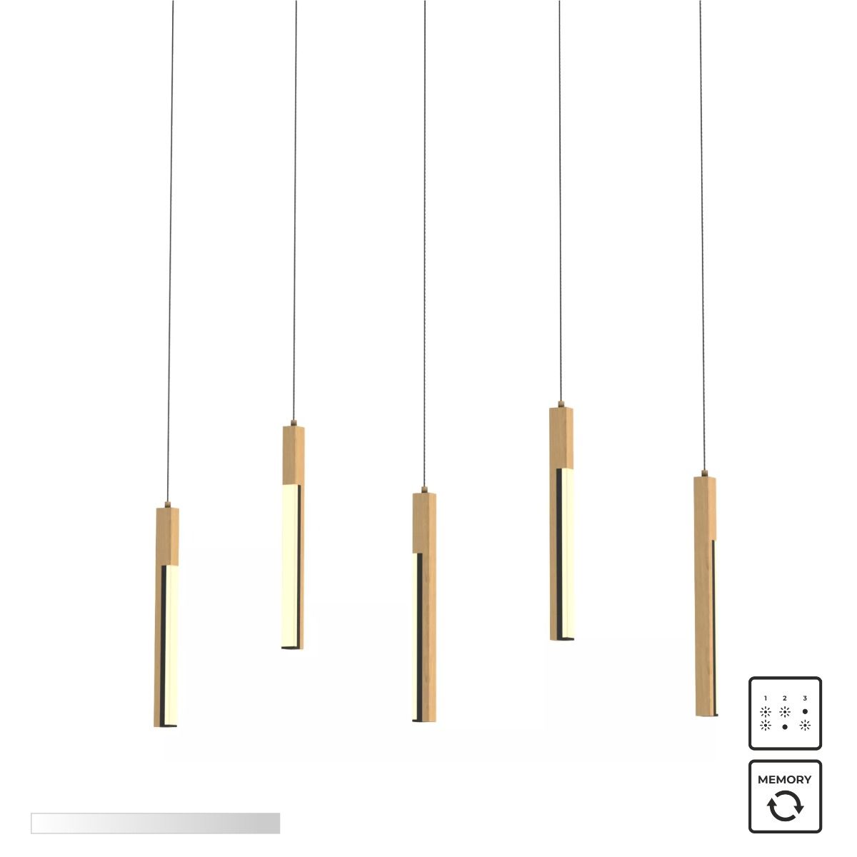 MD4768-5-3BMT ELIOT LAMPA WISZĄCA CZARNA-DREWNO/BLACK-WOOD