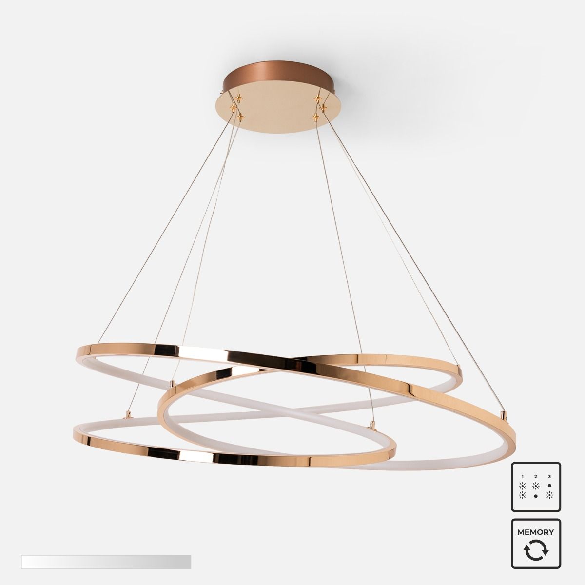 MD7360-1A-3GT CHOLET LAMPA WISZĄCA ZŁOTA/GOLD