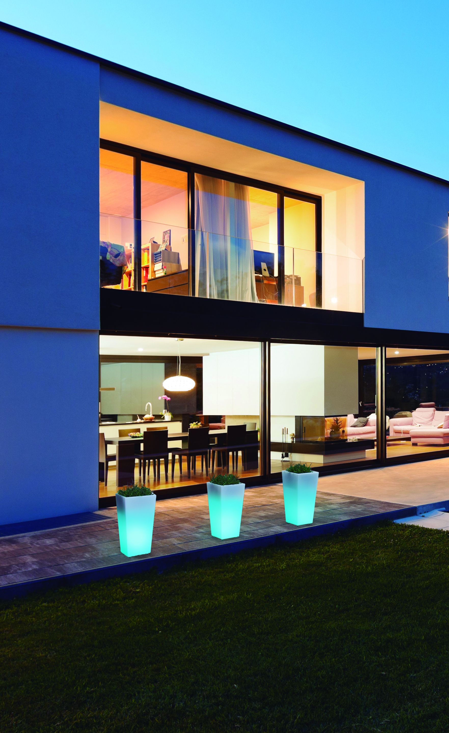 Doniczka solarna MELISA 40 LED RGB 3345