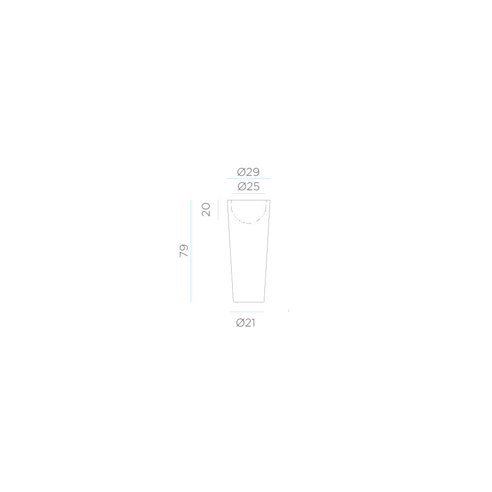 Doniczka solarna FICUS 80 LED RGB 3343