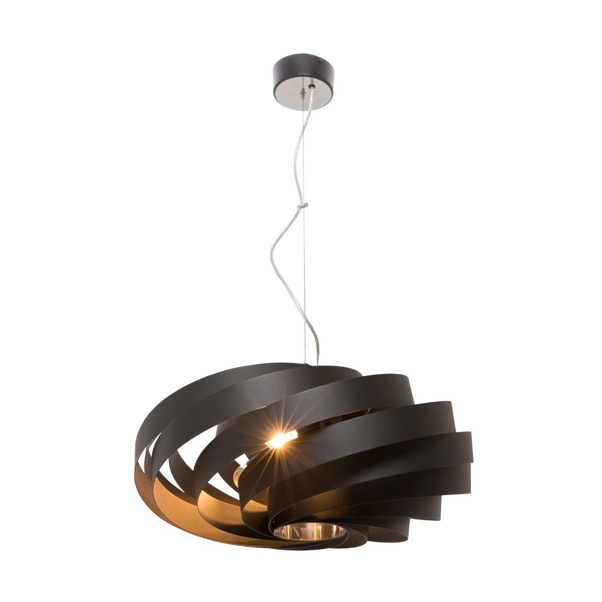 1133 Lampa wisząca VENTO 60 cm czarna/black