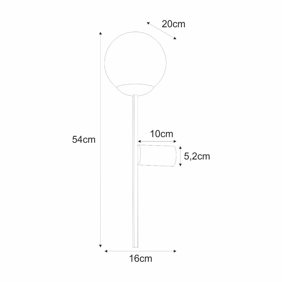 5001 ORBIT WALL LAMP