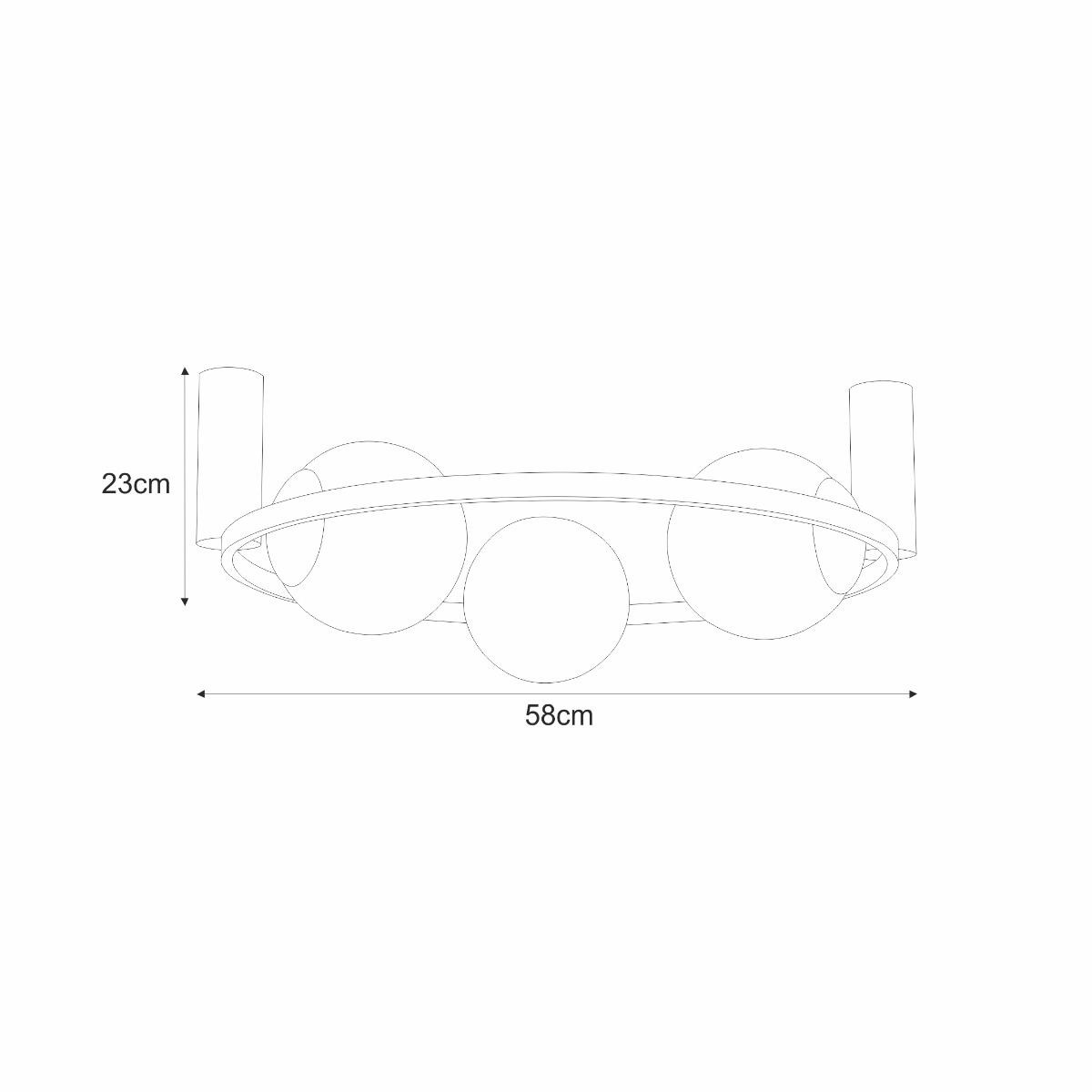 5008 ORBIT 3 CEILING LAMP