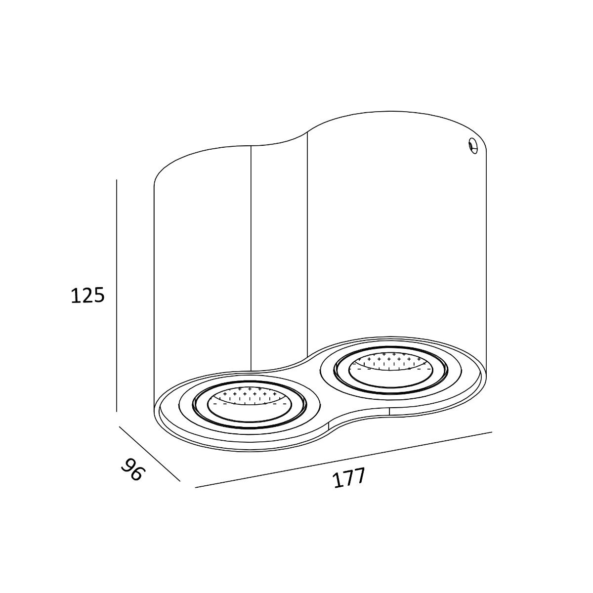 Spot RONDOO SL 2 50407-WH
