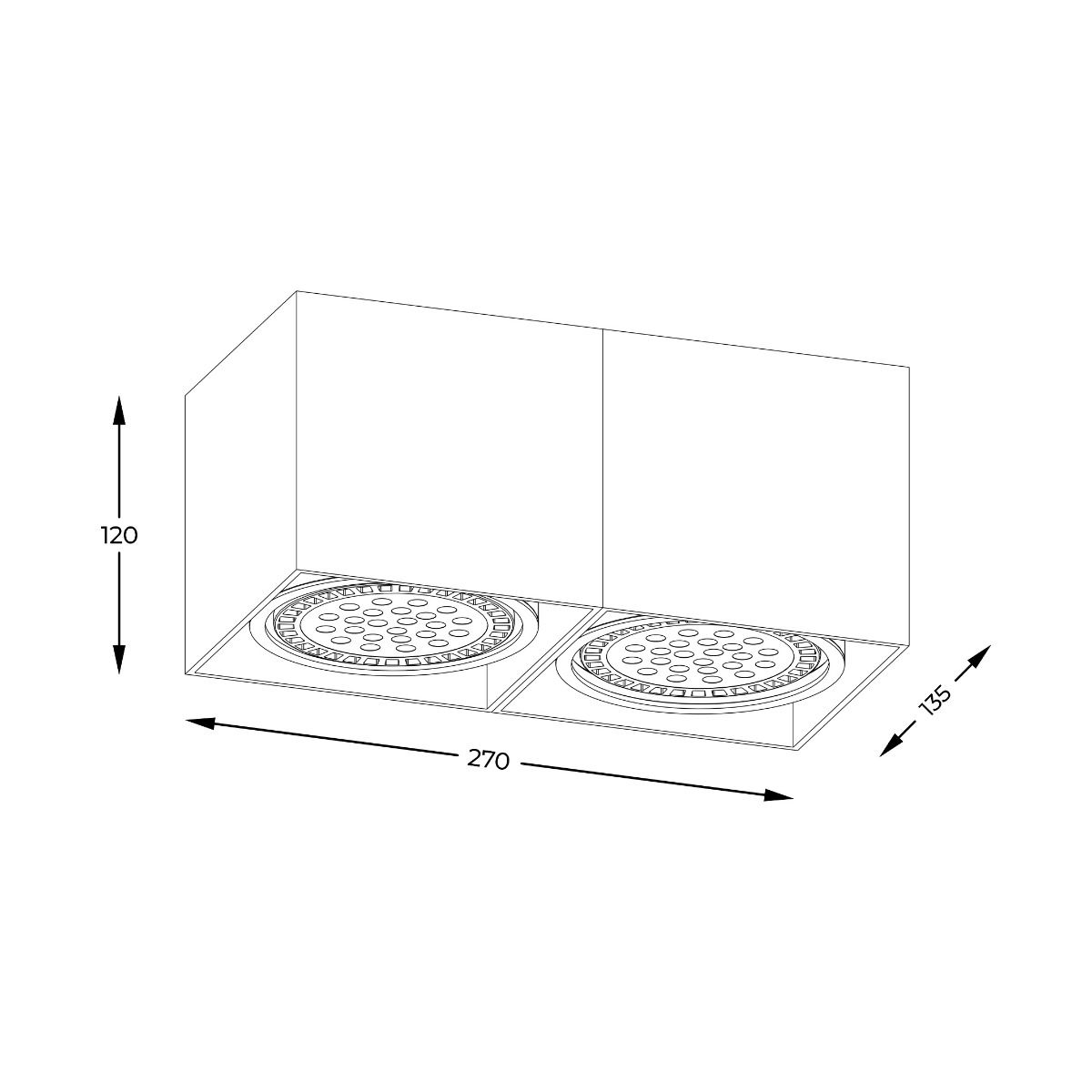 Spot BOX 2 WH ACGU10-116-N