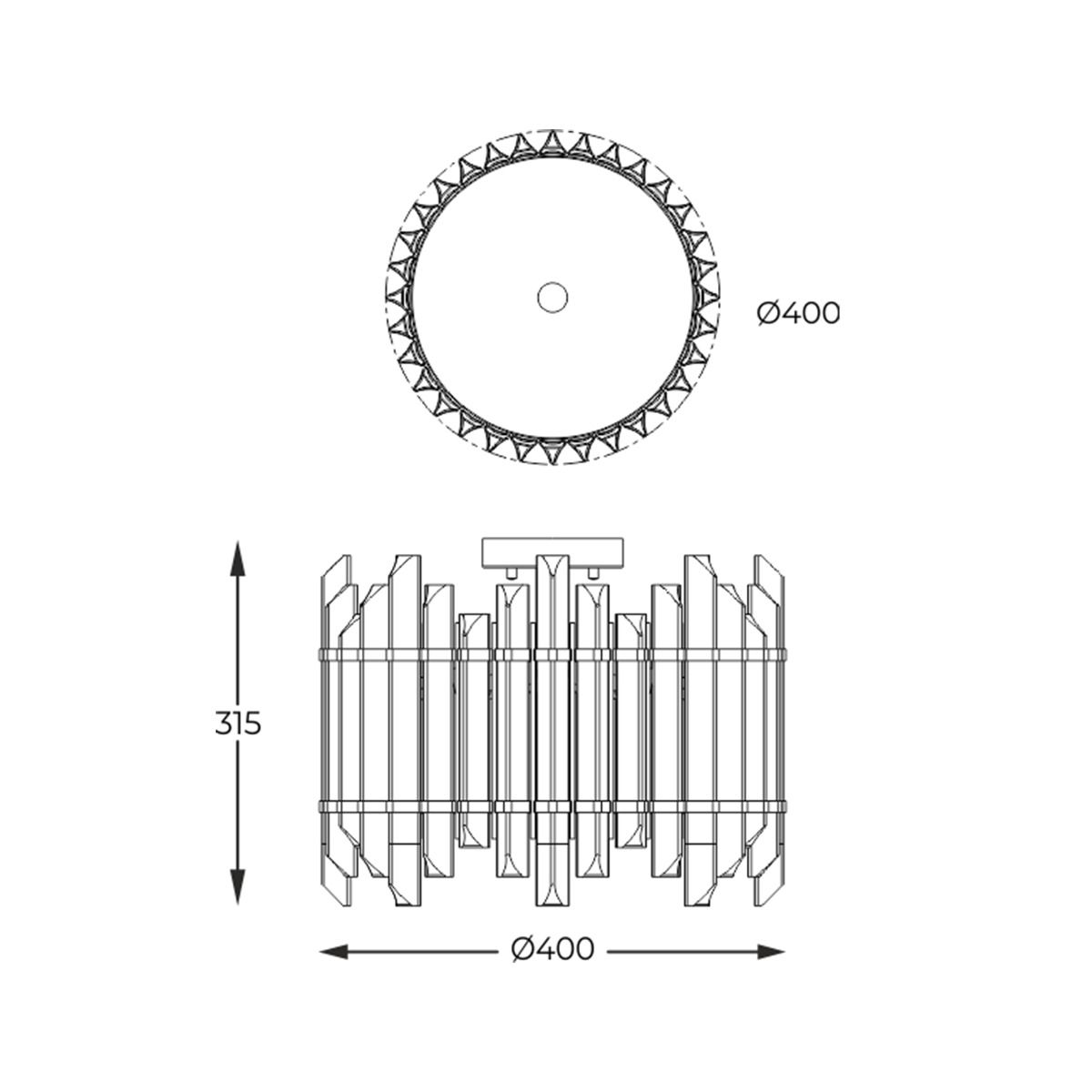 Lampa sufitowa ALEXANDRIA C0556-06D-V7V7