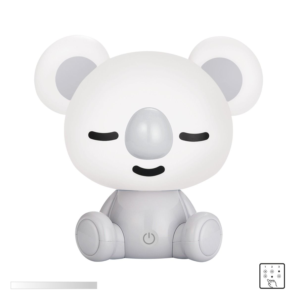 KDR-611-GR LAMPA STOŁOWA KOALA SZARA/GREY