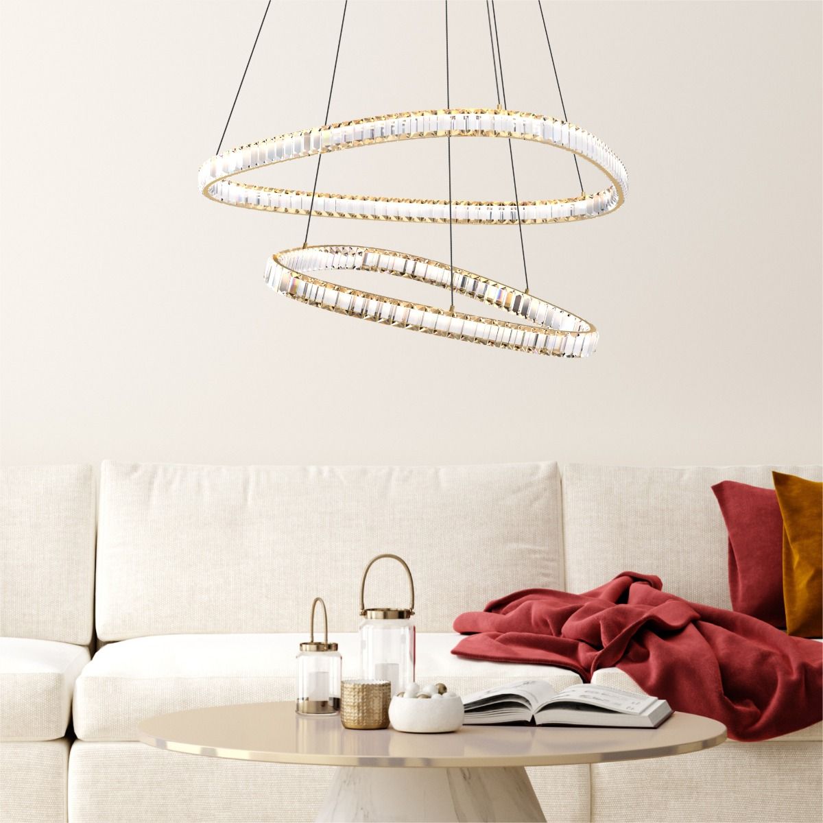 MD3169-2-3GT ATHESA LAMPA WISZĄCA ZŁOTA/GOLD