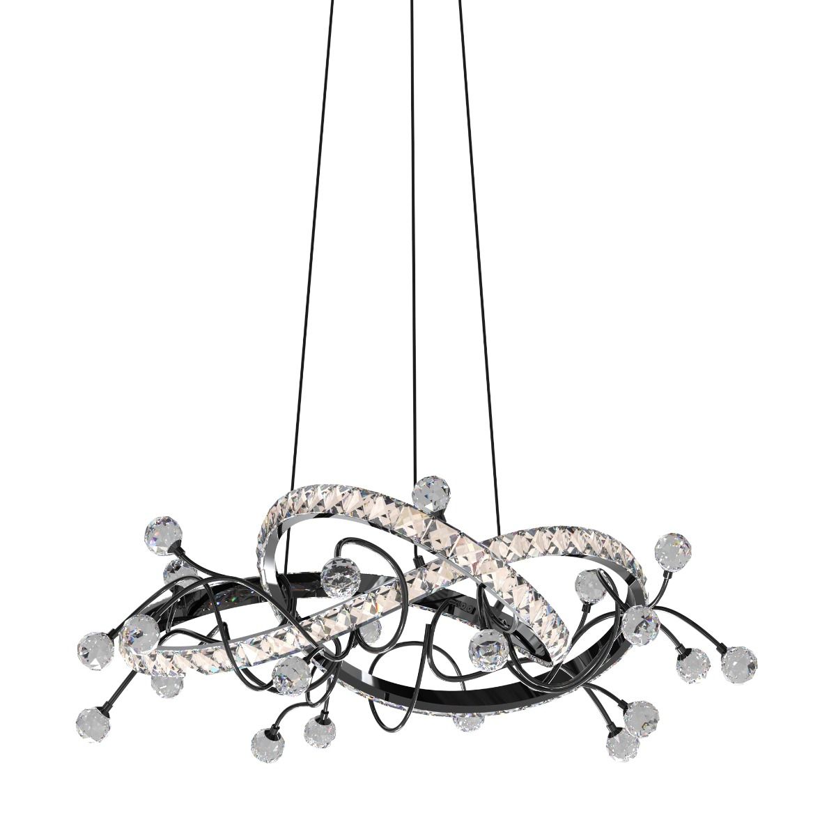 MD3481-1S-3BCT MAIA LAMPA WISZĄCA CZARNA/BLACK
