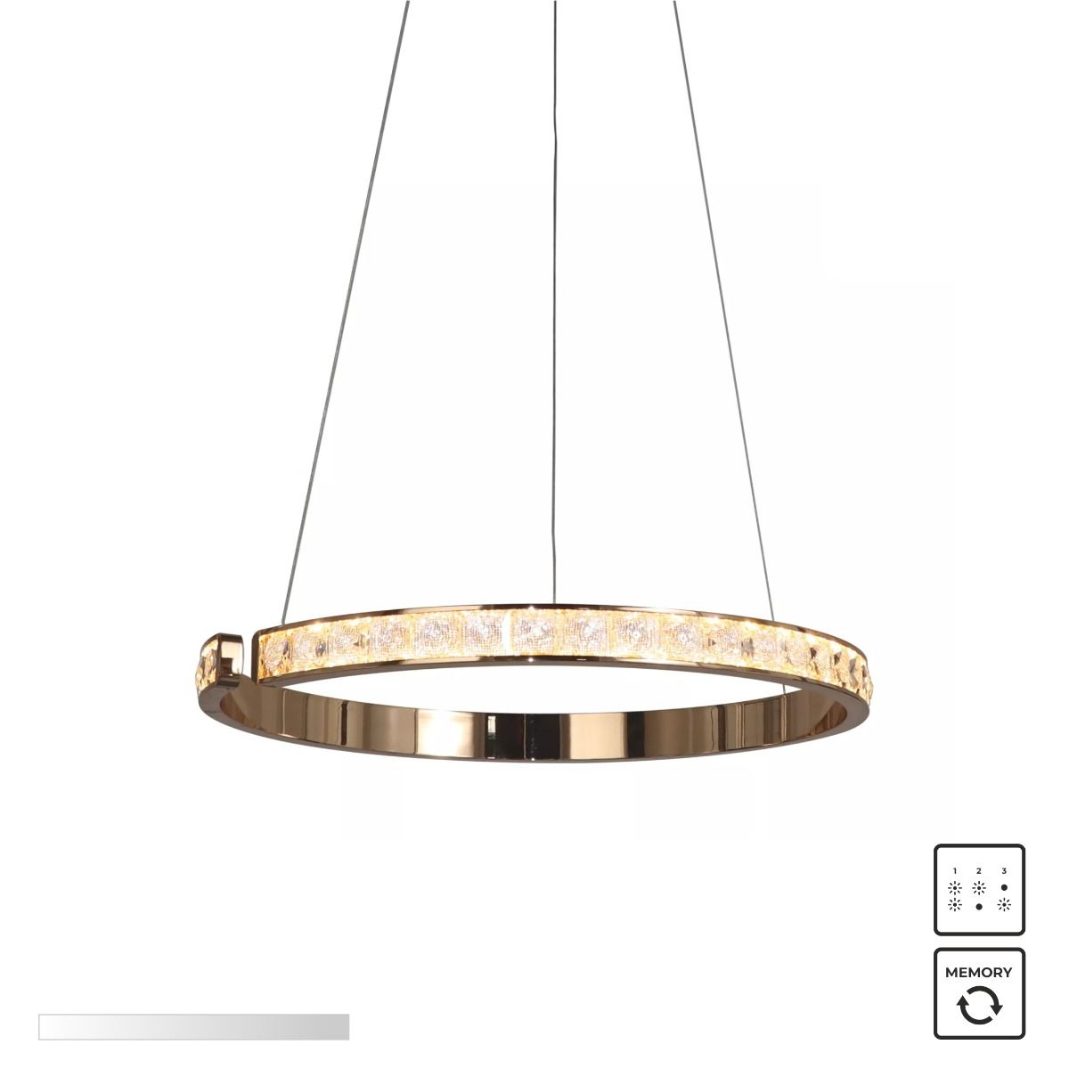 MD4996-1-3GBD MURIEL LAMPA WISZĄCA CZARNO-ZŁOTA/BLACK-GOLD