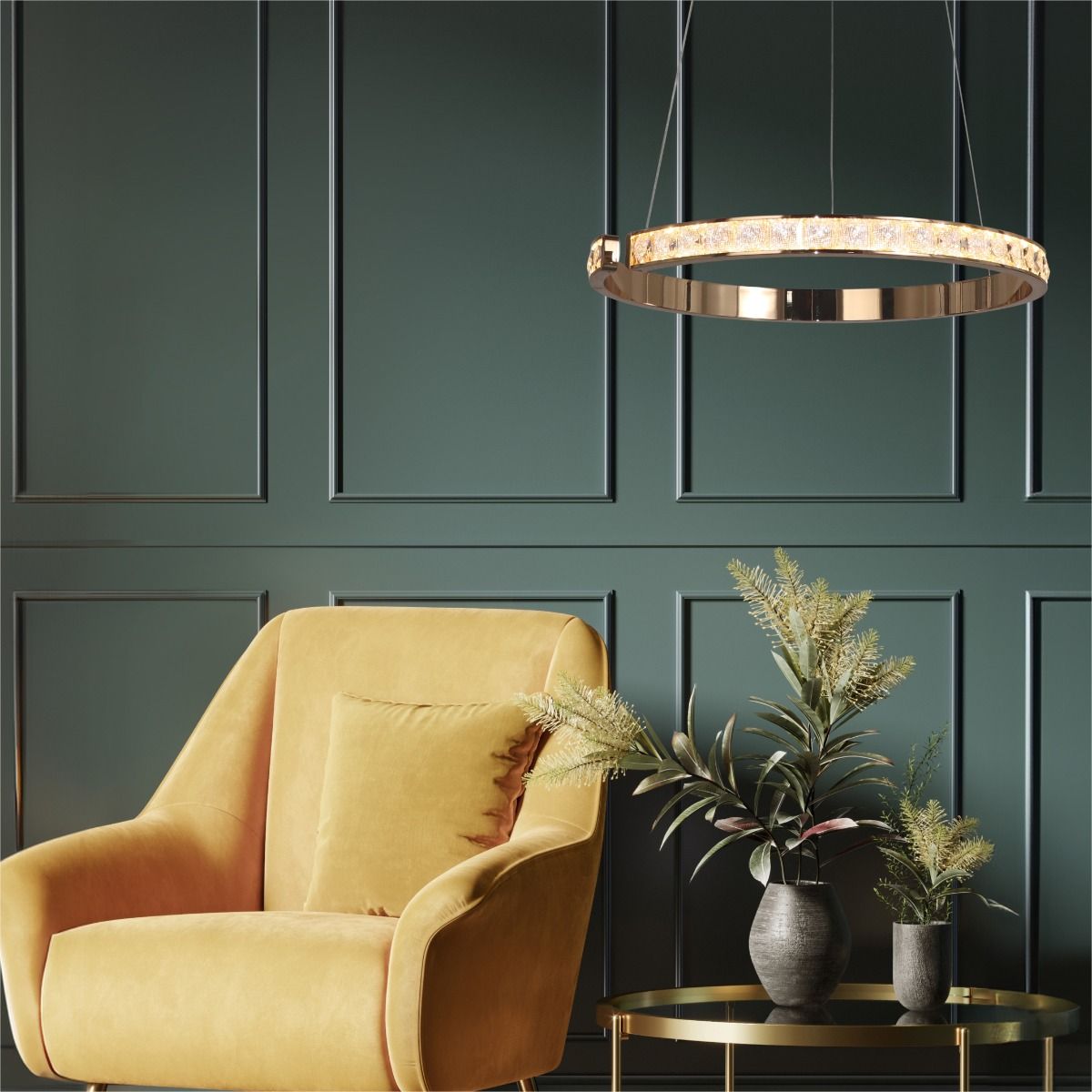 MD4996-1-3GBD MURIEL LAMPA WISZĄCA CZARNO-ZŁOTA/BLACK-GOLD