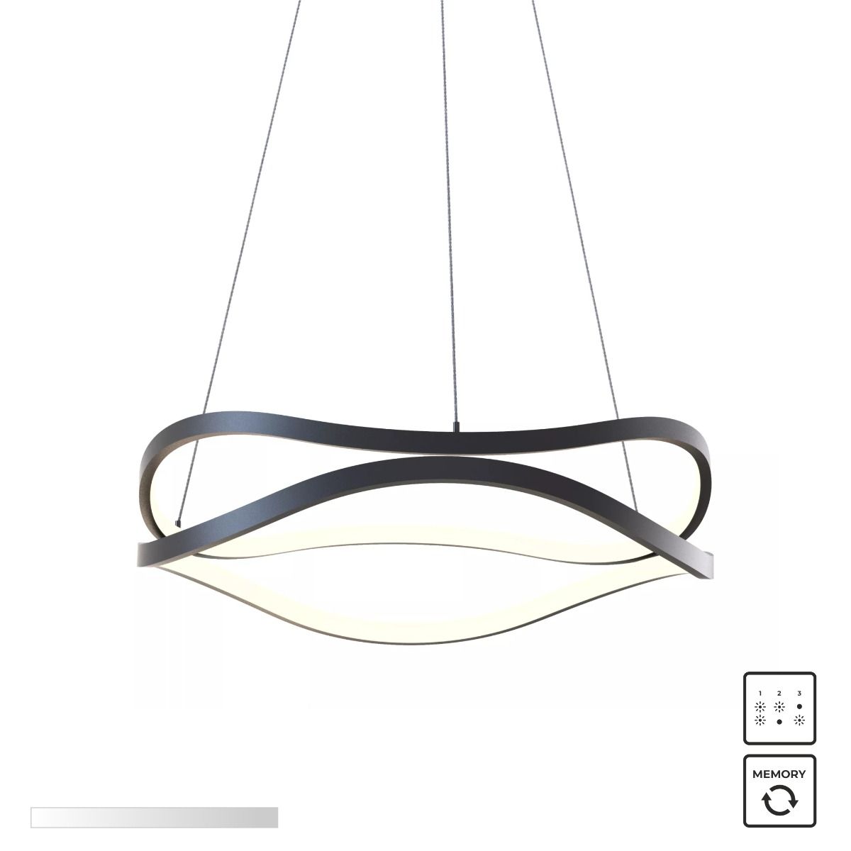MD7864-2S-3BT HARLEY LAMPA WISZĄCA CZARNA/BLACK