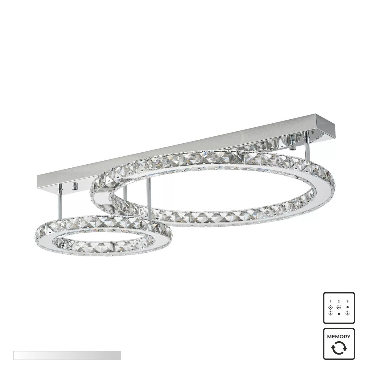 MX3713-2-3CT GIRONA LAMPA SUFITOWA CHROM/CHROME
