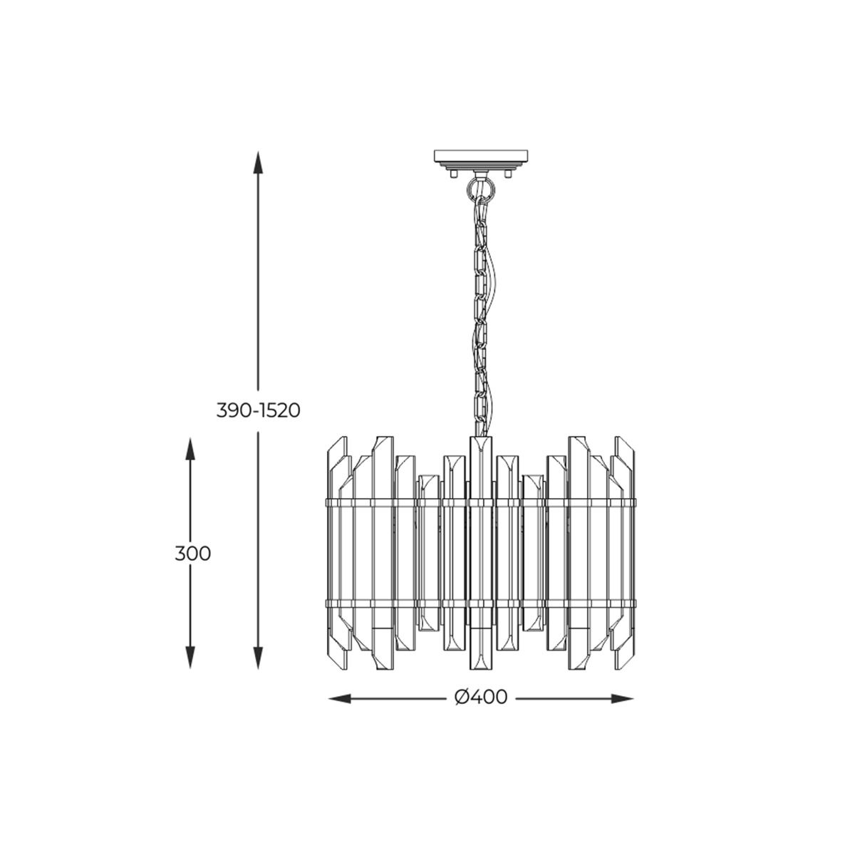 Lampa wisząca ALEXANDRIA P0556-06D-V7V7