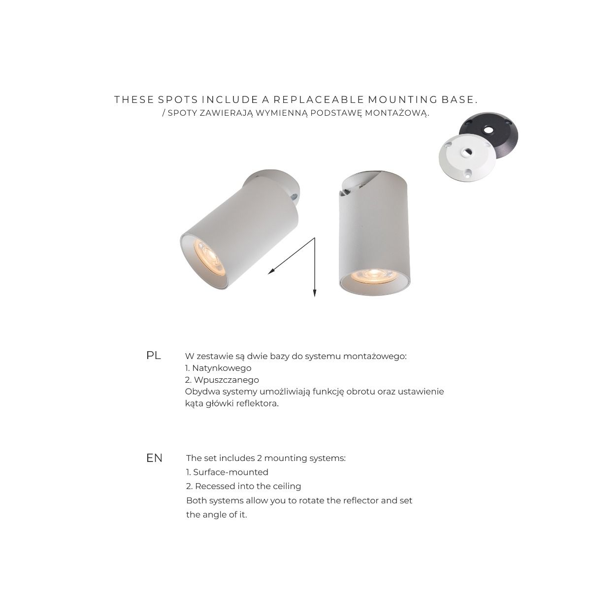 TLS006-BK TORE LAMPA SUFITOWA CZARNA/BLACK
